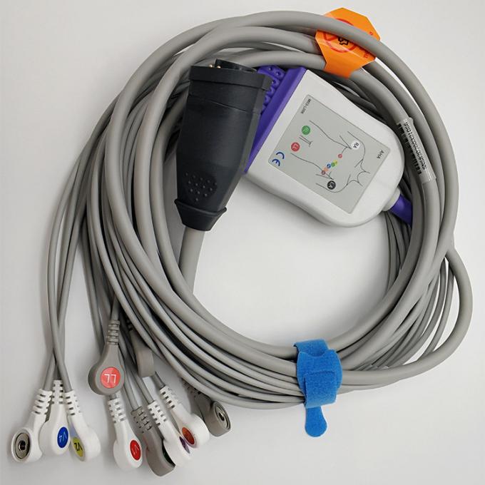 CAVO PAZIENTE A 10 DERIVAZIONI TERMINALE A BANANA PER ELETTROCARDIOGRAFI EDAN - Foto 7