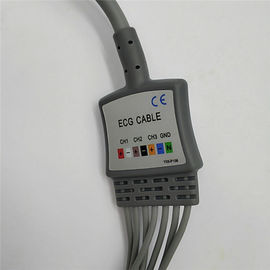 Compatible Biomedical BI9800/BI9000 Holter 7 Leads ECG Cable with Snap/Clip IEC/AHA Type for Patient Monitor