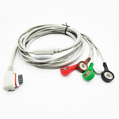 IEC AHA Snap Clip Holter ECG Cable GE SEER Light 5 7 10 Leads