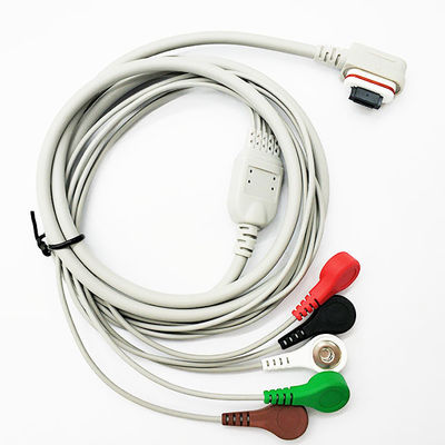 IEC AHA Snap Clip Holter ECG Cable GE SEER Light 5 7 10 Leads