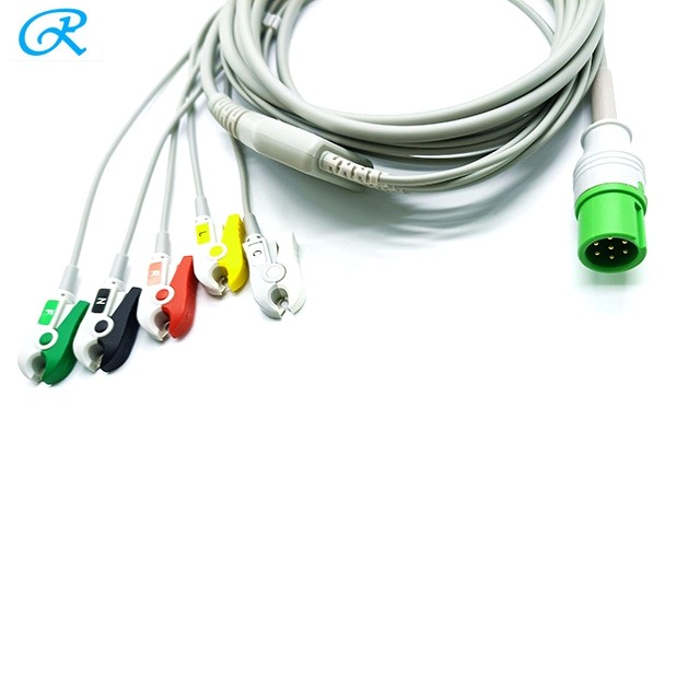 Contec CMS7000 5 Lead ECG Patient Cable FDA ISO13485 approved
